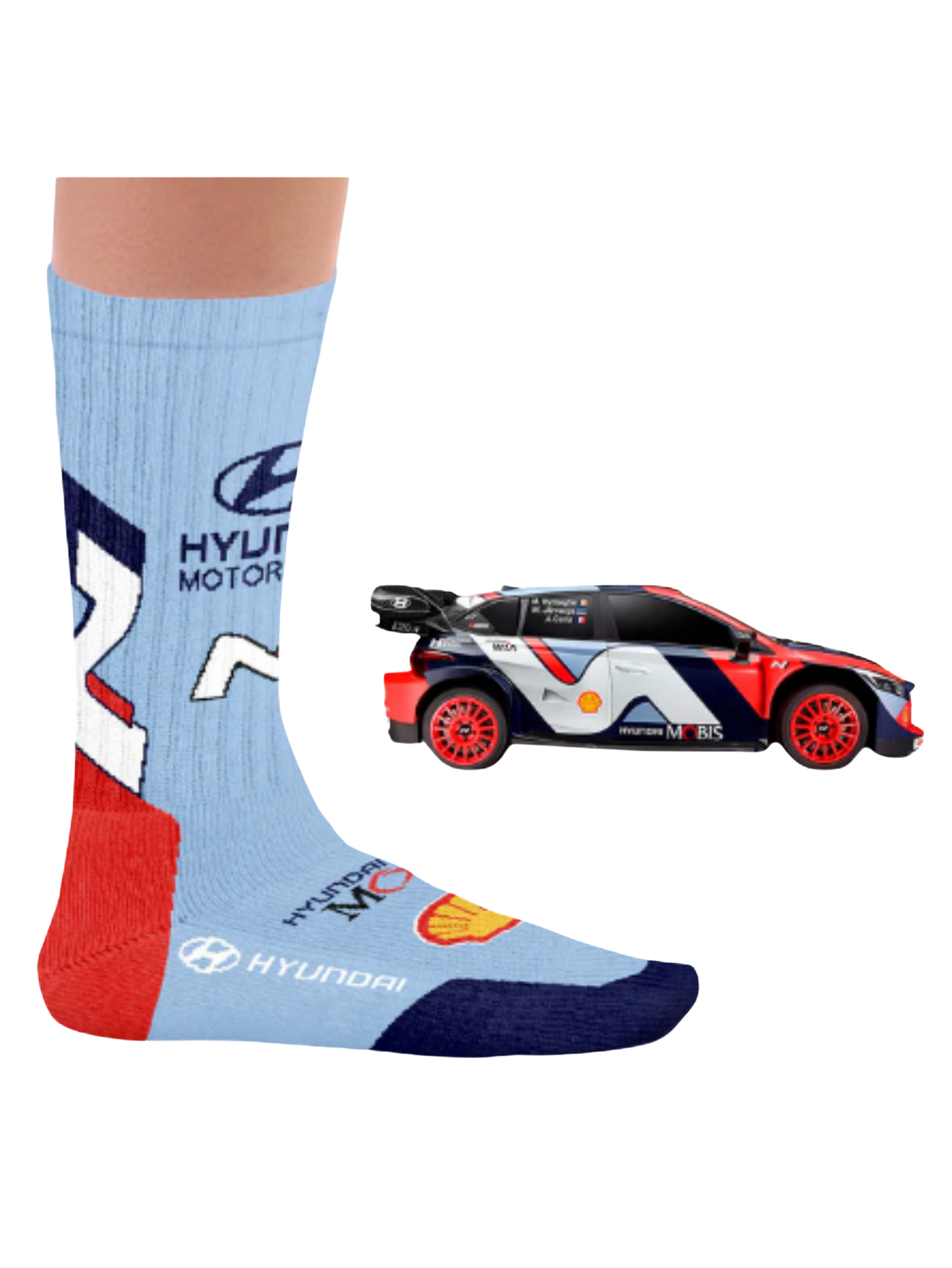 Hyundai Motorsport Sports Socks- One size- by Heeltread