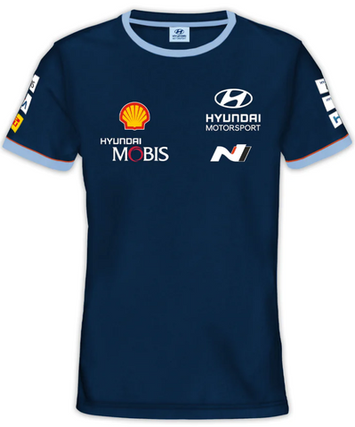 Hyundai Motorsport 2024 Official Dark Blue Team T-Shirt