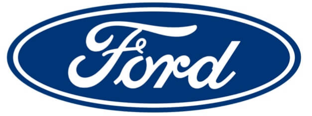 Official Ford 2 pack Oval Stickers