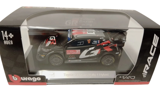 Toyota Yaris- Sébastien Ogier- Winner- Rally Portugal 2024- 1/43 Scale- by Bburago