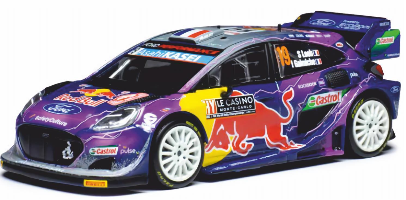 M-Sport Puma- Sébastien Loeb- Monte Carlo 2022- Winner- 1/18 Scale- by IXO-  IXO/RMC110
