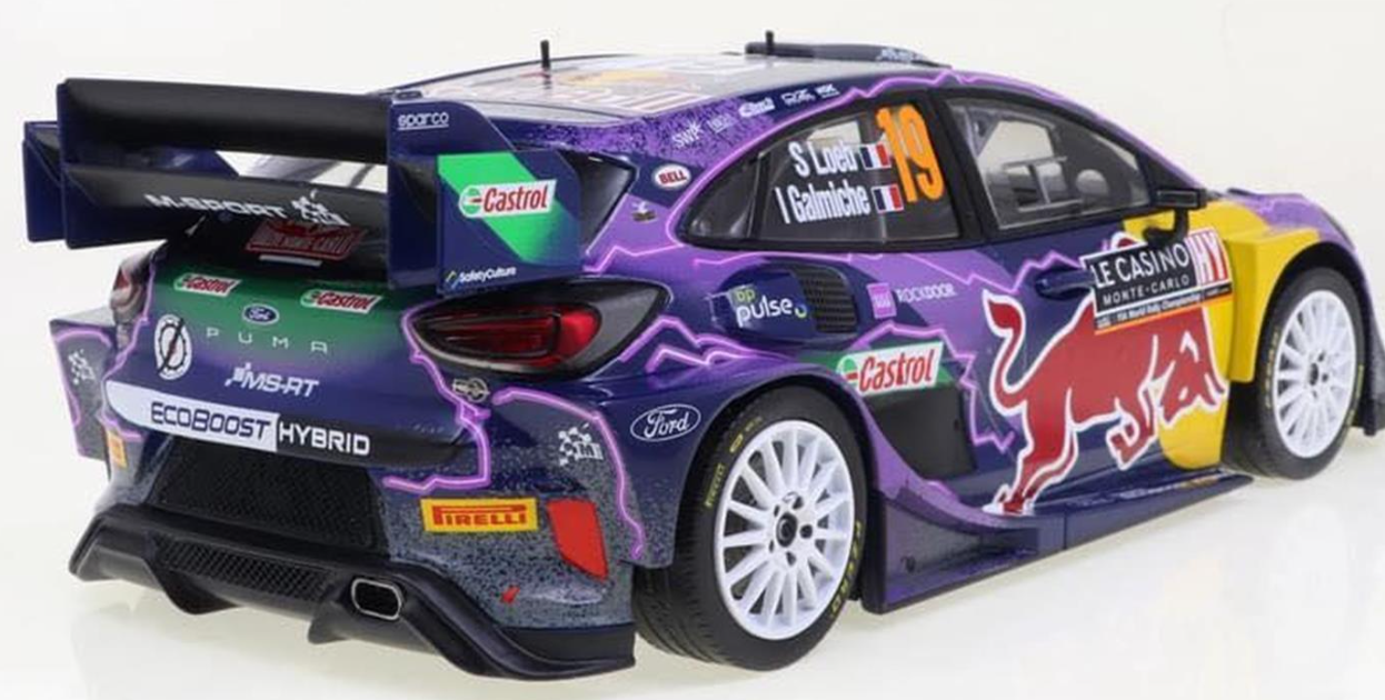 M-Sport Puma- Sébastien Loeb- Monte Carlo 2022- Winner- 1/18 Scale- by IXO-  IXO/RMC110