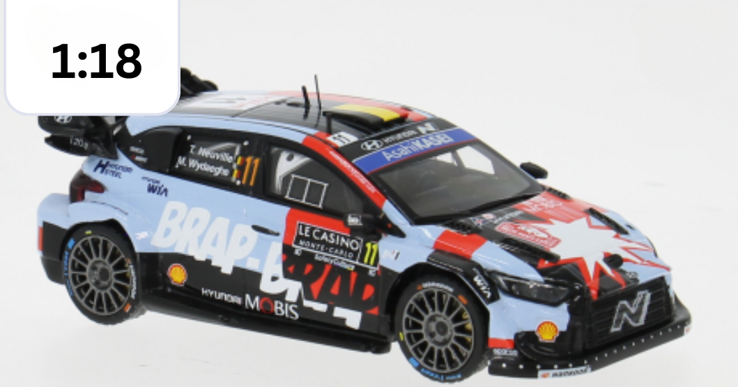 Hyundai Motorsport- Thierry Neuville- Monte 2026- 1/18 Scale- by IXO- RMC270B (INTRO OFFER- DELIVERY IMMINENT!)