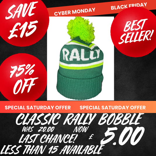 Classic Rally Bobble Hat- Green
