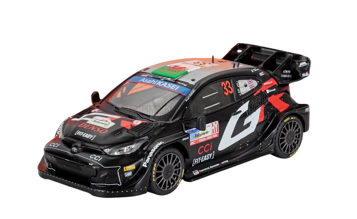 Toyota Yaris- Elfyn Evans- Winner Rally Japan 2024- 1/43 Scale- by IXO- RAM965