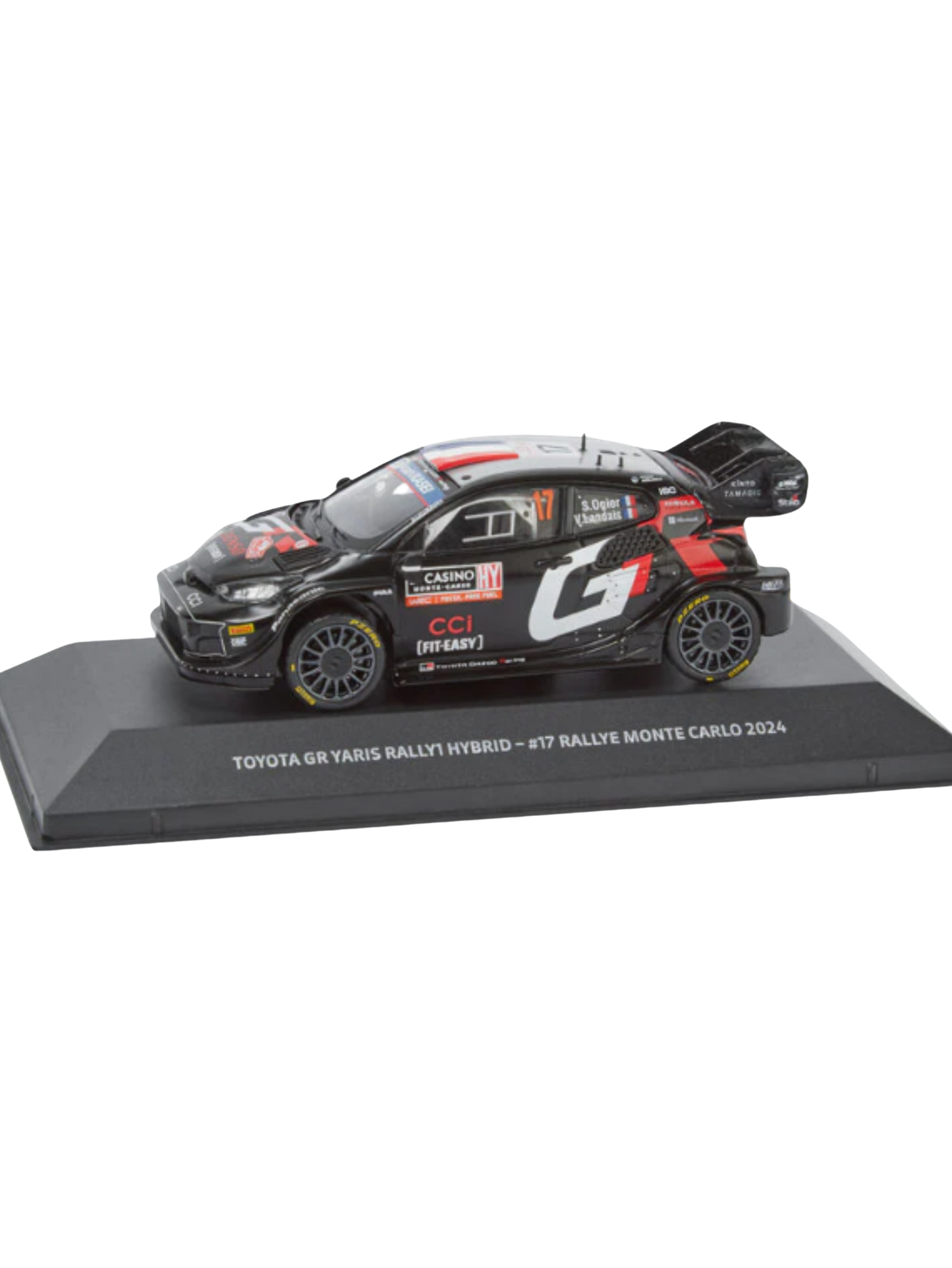 Toyota Gazoo Racing- Sebastien Ogier Monte Carlo 2024- 1/43 Scale- by Toyota