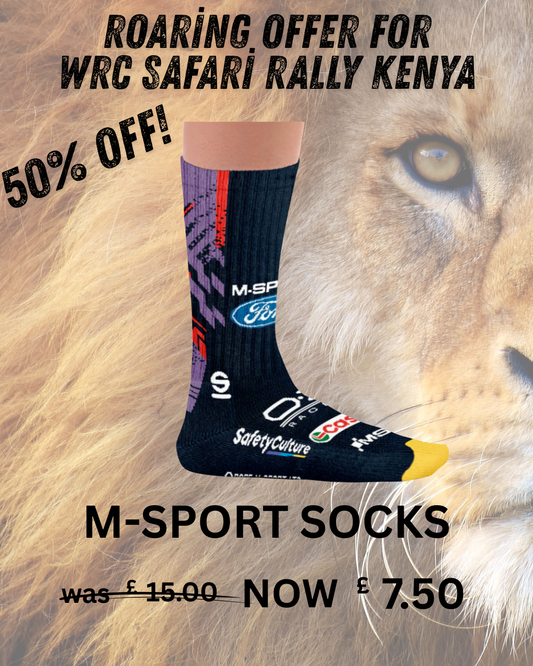 M-Sport Team Sport Socks- One size- by Heeltread