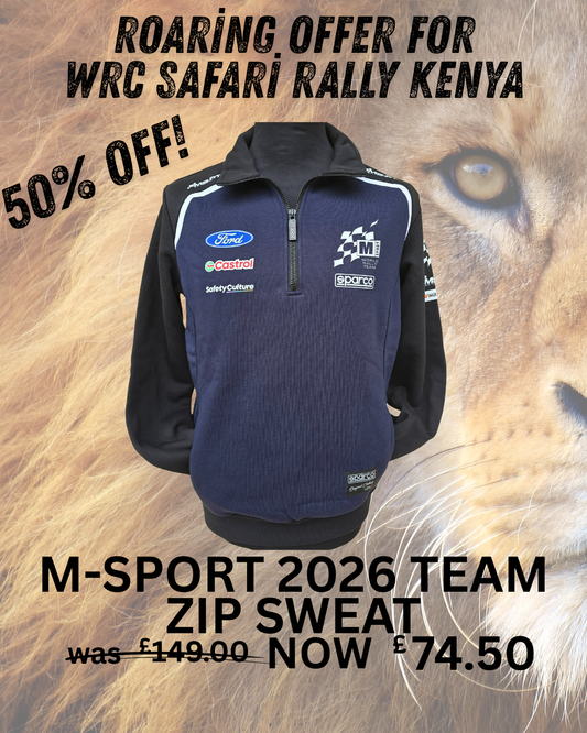 M-Sport Sparco 2026 Team Zipped Sweatshirt