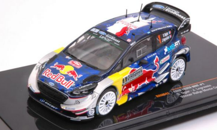 M-Sport Ford Fiesta- Sébastien Ogier- Winner- Monte Carlo 2017- 1/43 Scale- by IXO- RAM641
