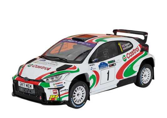 Toyota Yaris- Chris Ingram- Winner Rally Voyonic Grampian Forest 2024- 1/18 Scale- by IXO- RMC213