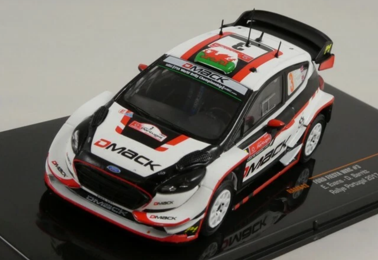 M-Sport Ford Fiesta- Elfyn Evans- Portugal 2017- 1/43 Scale- by IXO- RAM643