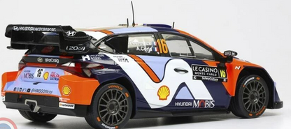 Hyundai-Adrien Fourmaux- Monte Carlo 2025- 1/18 Scale- by IXO-RMC230A