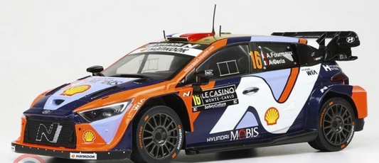 Hyundai-Adrien Fourmaux- Monte Carlo 2025- 1/18 Scale- by IXO-RMC230A- WEDNESDAY OFFER