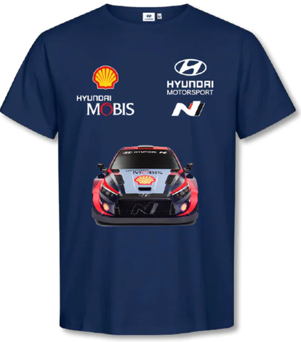 Hyundai Motorsport Child Car Sponsor Logo T-Shirt