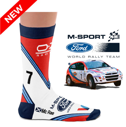 M-Sport Colin McRae Socks- One size- by Heeltread