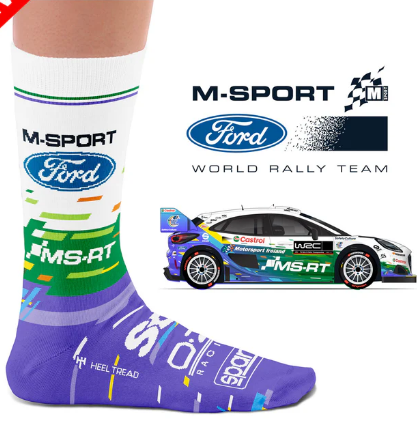 M-Sport WRT Socks- by Heeltread- One size