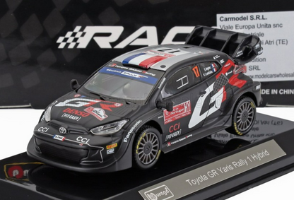 Toyota Yaris- Sébastien Ogier- Winner- Rally Portugal 2024- 1/43 Scale- by Bburago