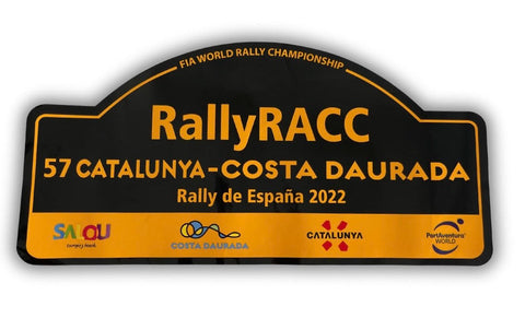 Rally Catalunya Plaque 2022 Sticker 30cm