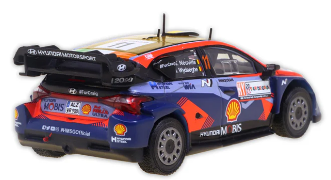 Hyundai- Thierry Neuville- Winner- Sardinia 2023- 1/43 Scale- by Hyundai