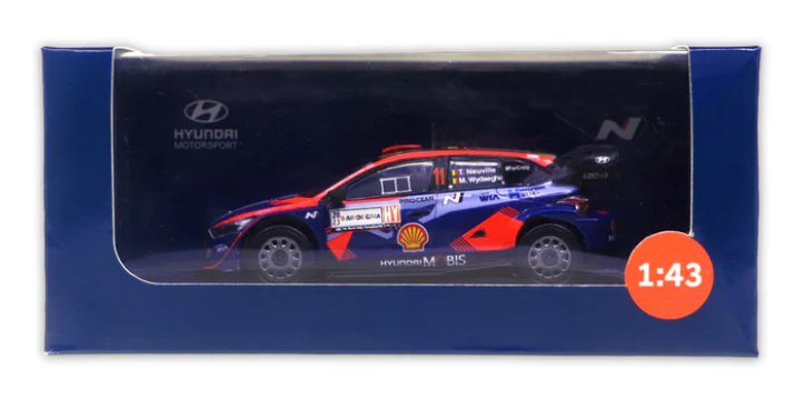 Hyundai- Thierry Neuville- Winner- Sardinia 2023- 1/43 Scale- by Hyundai