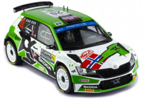 Škoda- Mikkelsen- Monte Carlo 2022- in 1/18 Scale- by IXO- 18RMC109