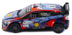 Hyundai- Tänak- 2nd- Rally Croatia 2022- 1/43 Scale- by IXO- RAM850
