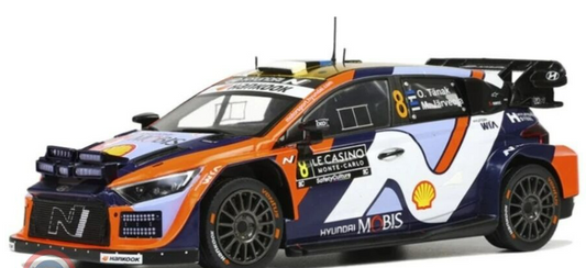 Hyundai-Ott Tänak- Monte Carlo 2025- 1/18 Scale- by IXO-RMC230B- WEDNESDAY OFFER