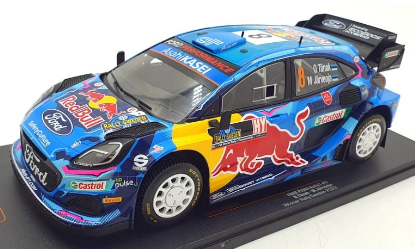 RMC154A- M-Sport Puma- Sweden 2023- Tänak- Winner- 1/18 Scale- by IXO