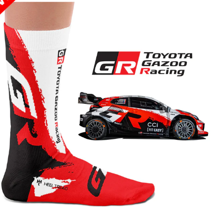 Toyota Gazoo Racing Socks- by Heeltread- One size