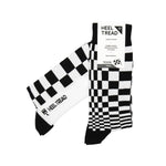 Chequered Flag Style Socks by Heeltread- One Size