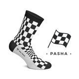 Chequered Flag Style Socks by Heeltread- One Size