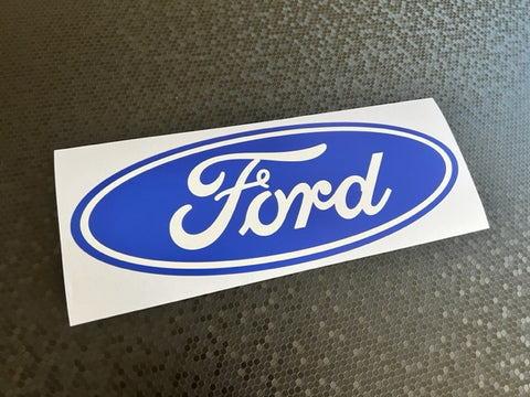 Official Ford 2 pack Oval Stickers