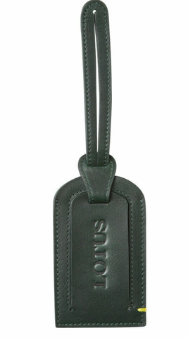 Lotus Luggage Leather Tag