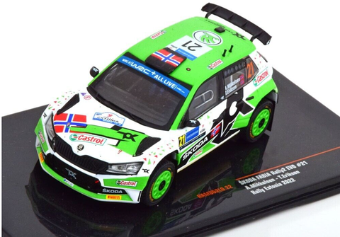 Škoda Fabia- Mikkelsen- Estonia 2022- 8th- 1/43 Scale- by IXO- RAM862