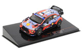 Hyundai- Tänak- Monza 2020- 2nd- 1/43 Scale- by IXO- RAM769