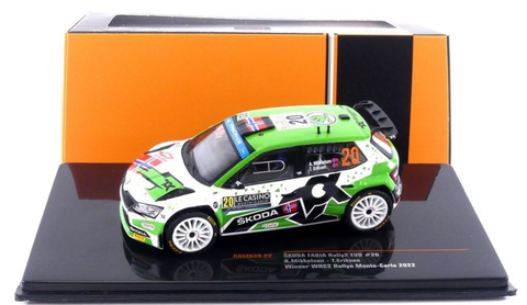 Škoda Fabia- Mikkelsen- Monte Carlo 2022- 1/43 Scale- by IXO- RAM839