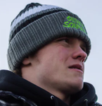 Oliver Solberg Black Striped Ski Hat