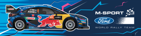 M-Sport Ford WRT 2023 Tänak Garage Banner with Eyelets